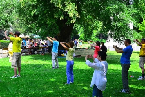 Die zweite Übung, im Wiener Stadtpark