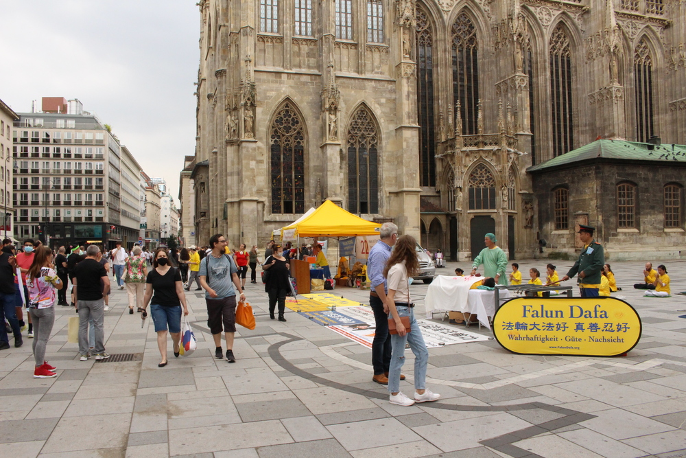 Kundgebung im Juli 2021, Stephansplatz Wien. @ FDI