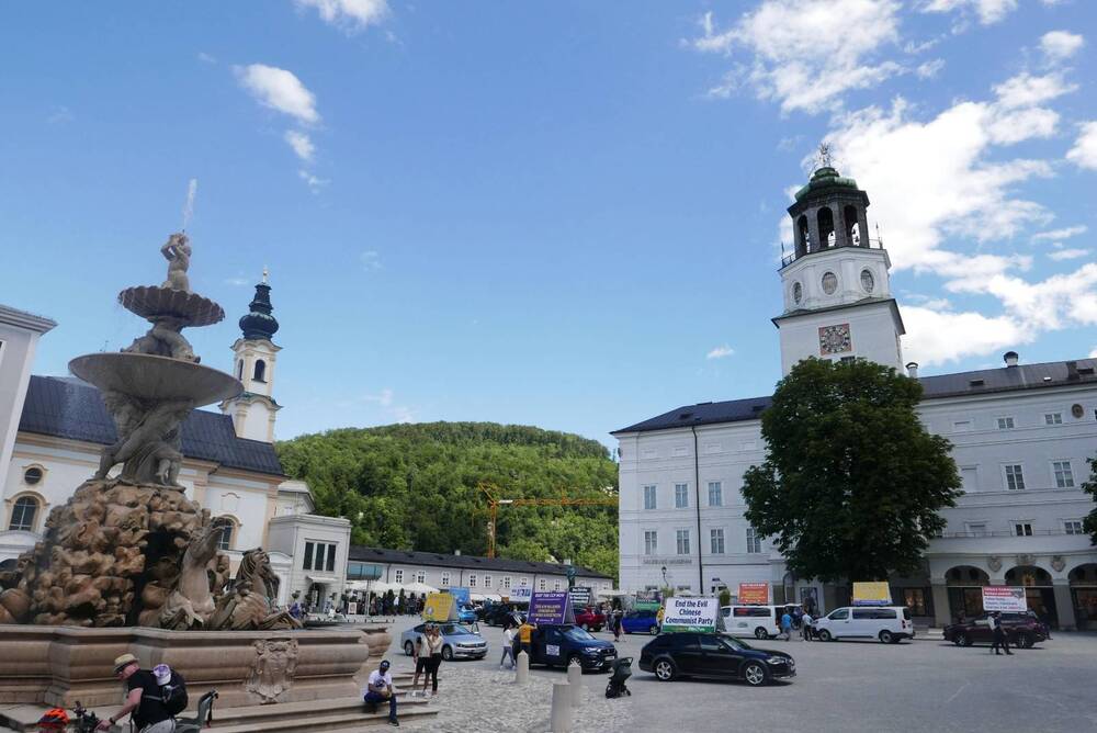 Autokorso durch Salzburg. Foto: FDN