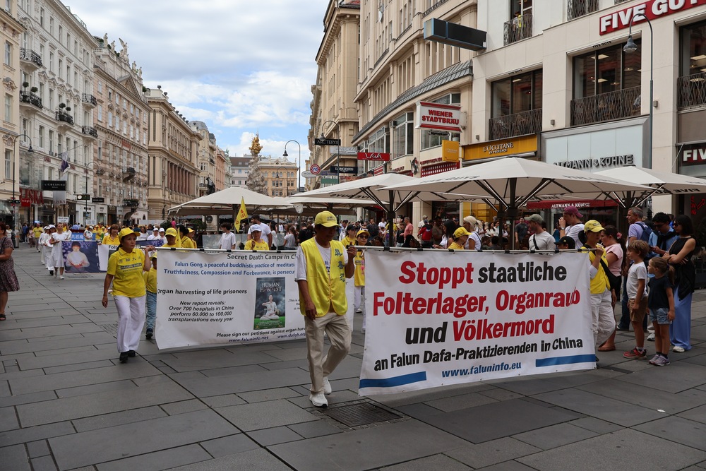 Stoppt die Verfolgung in China, Graben. Foto: FDI